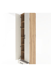 Hyperion Dolap 6 Raflı Tek Çekmeceli 2 Kapaklı 60x44x243 Çam-Aytaşı