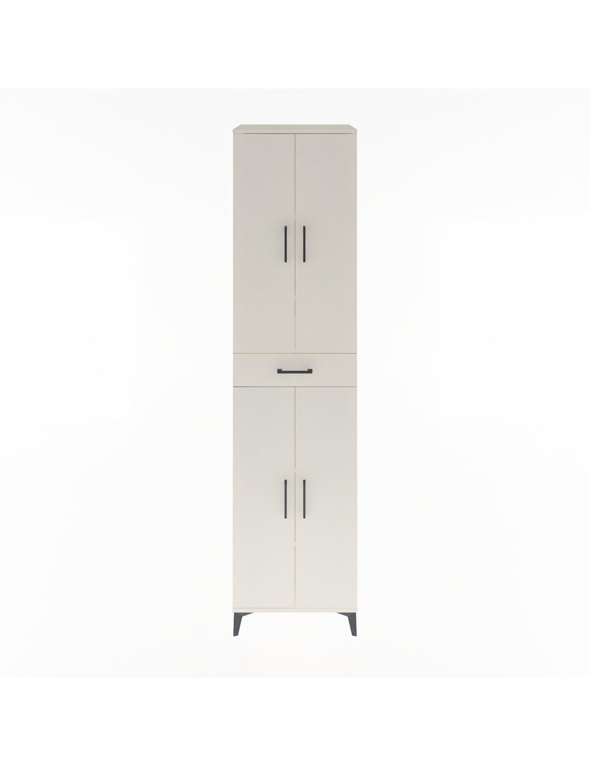 Hyperion Dolap 5 Raflı Tek Çekmeceli 4 Kapaklı 60x44x243 Aytaşı-Aytaşı