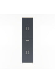 Hyperion Dolap 5 Raflı Tek Çekmeceli 4 Kapaklı 60x44x243 Aytaşı-Antrasit