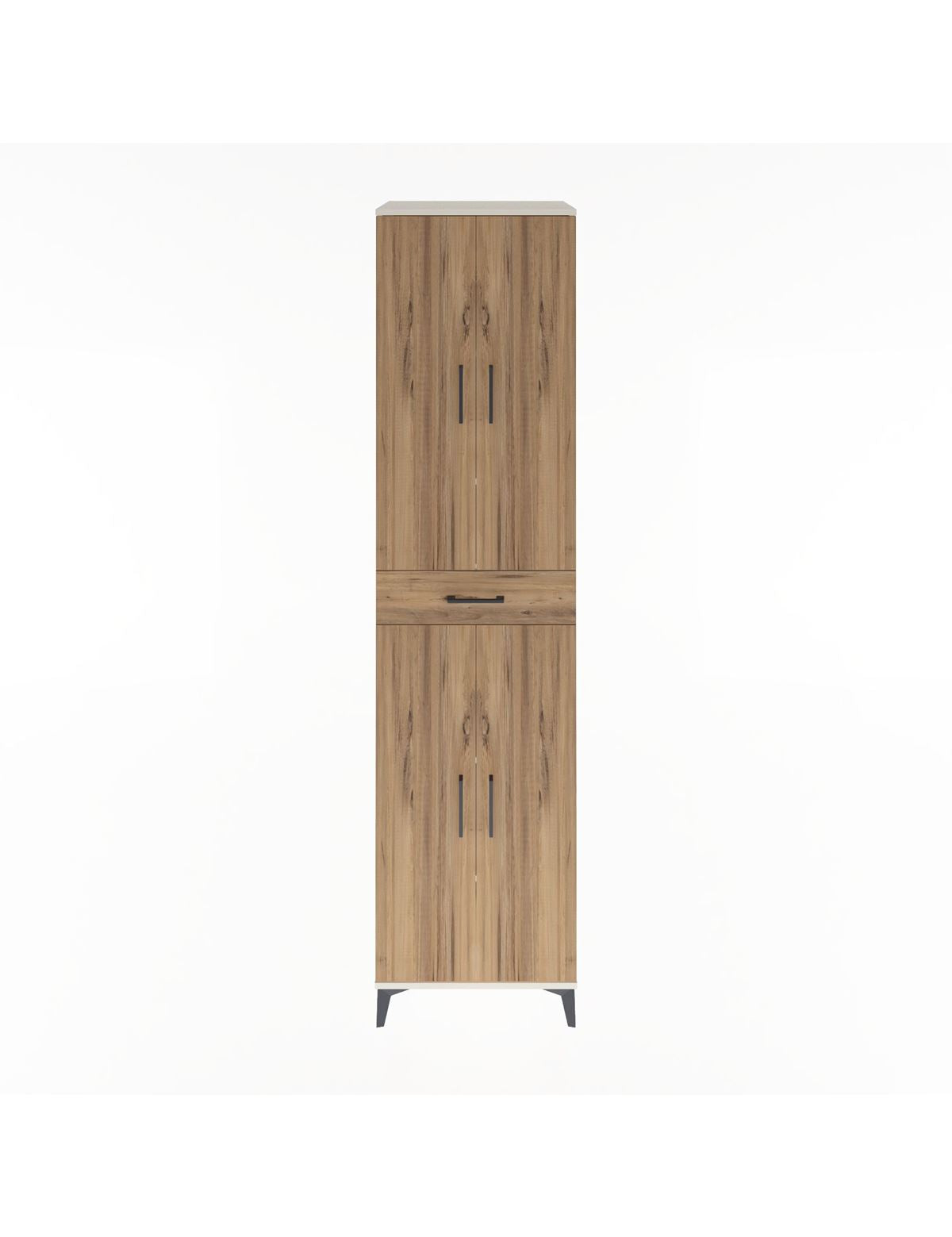 Hyperion Dolap 5 Raflı Tek Çekmeceli 4 Kapaklı 60x44x243 Aytaşı-Çam