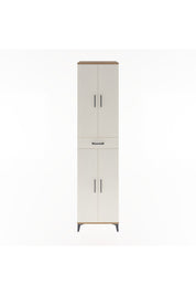 Hyperion Dolap 5 Raflı Tek Çekmeceli 4 Kapaklı 60x44x243 Çam-Aytaşı