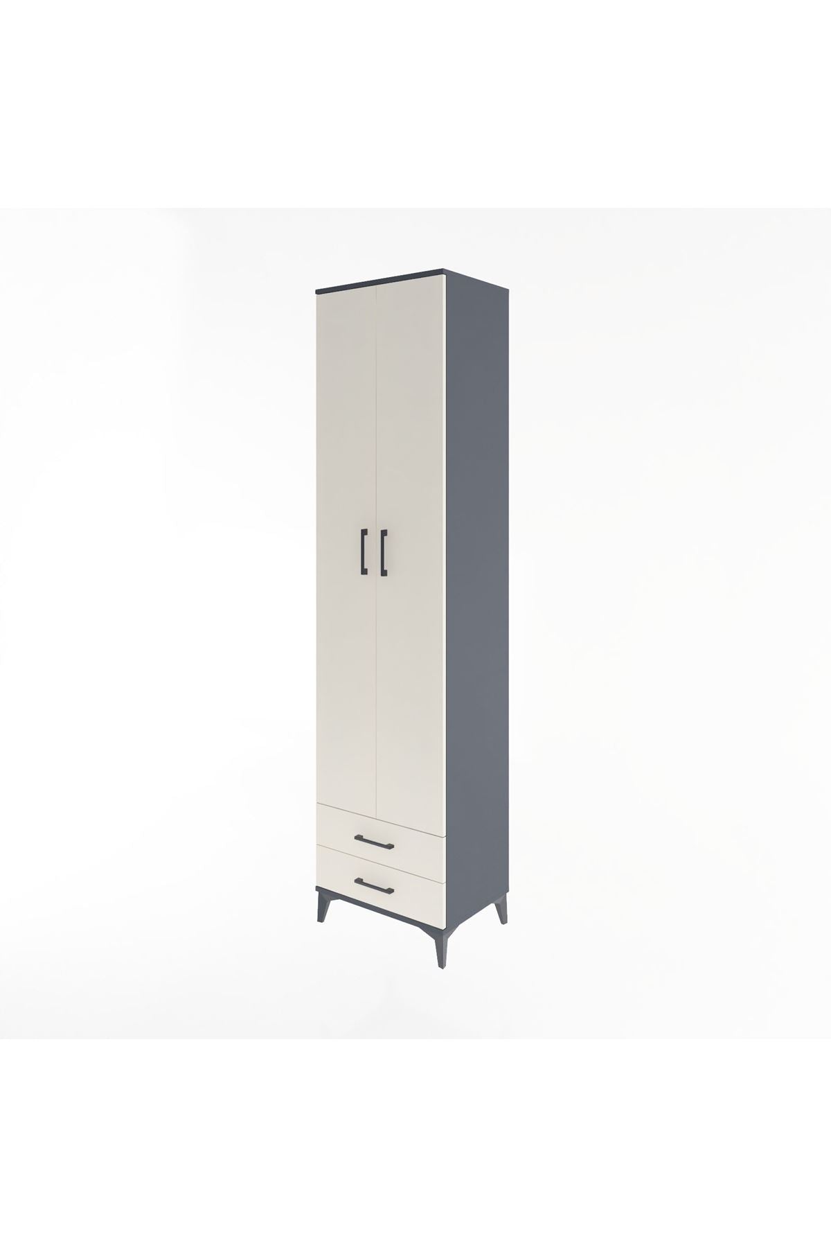 Hyperion Dolap 6 Raflı 2 Çekmeceli 2 Kapaklı 60x44x243 - S65M079V4B