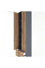 Hyperion Dolap 6 Raflı 2 Çekmeceli 2 Kapaklı 60x44x243 - S65M079V6B