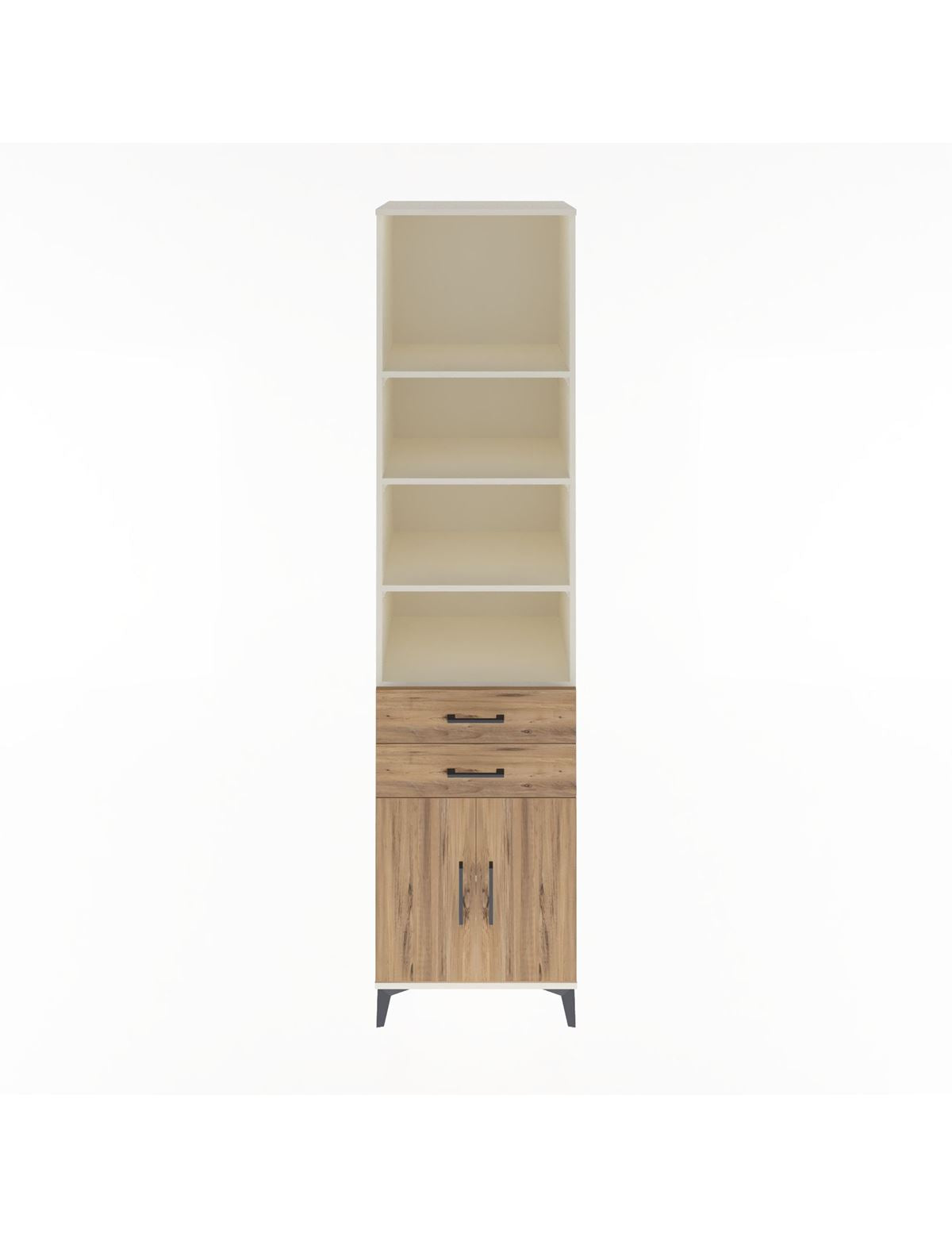 Hyperion Dolap 5 Raflı 2 Çekmeceli 2 Kapaklı 60x44x243 Aytaşı-Çam