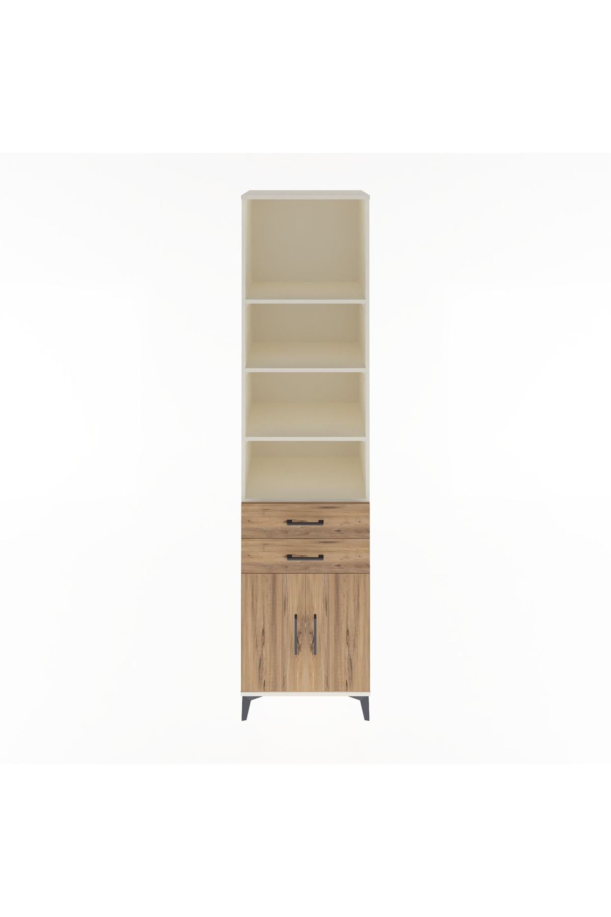 Hyperion Dolap 5 Raflı 2 Çekmeceli 2 Kapaklı 60x44x243 Aytaşı-Çam