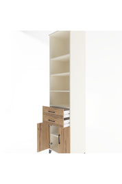 Hyperion Dolap 5 Raflı 2 Çekmeceli 2 Kapaklı 60x44x243 Aytaşı-Çam