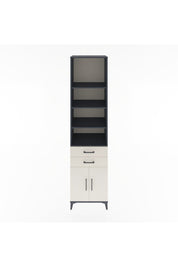 Hyperion Dolap 5 Raflı 2 Çekmeceli 2 Kapaklı 60x44x243 Antrasit-Aytaşı