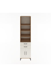 Hyperion Dolap 5 Raflı 2 Çekmeceli 2 Kapaklı 60x44x243 Çam-Aytaşı