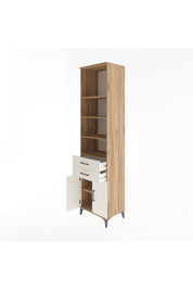 Hyperion Dolap 5 Raflı 2 Çekmeceli 2 Kapaklı 60x44x243 Çam-Aytaşı