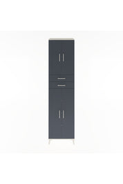 Hyperion Dolap 5 Raflı 2 Çekmeceli 4 Kapaklı 60x44x243 Aytaşı-Antrasit