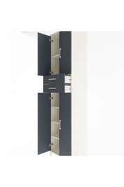 Hyperion Dolap 5 Raflı 2 Çekmeceli 4 Kapaklı 60x44x243 Aytaşı-Antrasit