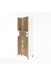 Hyperion Dolap 5 Raflı 2 Çekmeceli 4 Kapaklı 60x44x243 Aytaşı-Çam