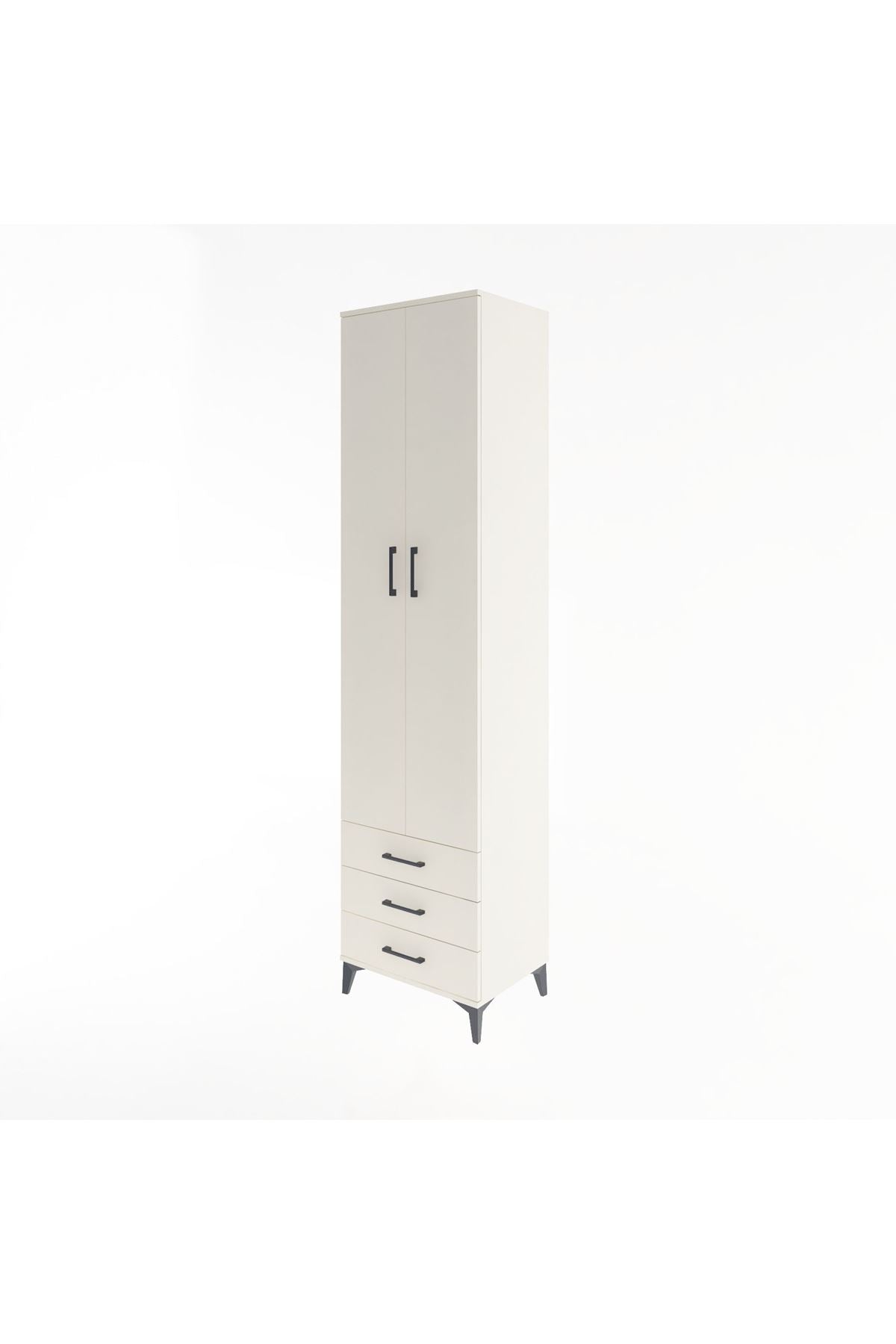 Hyperion Dolap 5 Raflı 3 Çekmeceli 2 Kapaklı 60x44x243 Aytaşı-Aytaşı