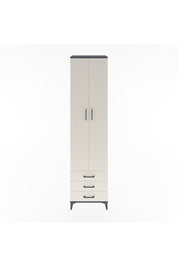 Hyperion Dolap 5 Raflı 3 Çekmeceli 2 Kapaklı 60x44x243 Antrasit-Aytaşı