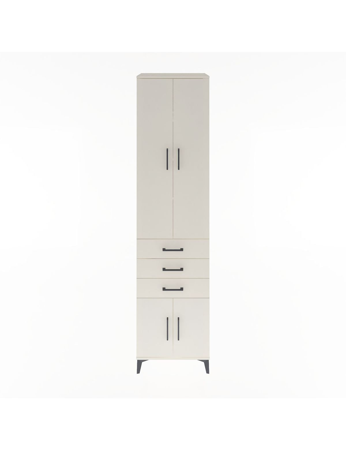 Hyperion Dolap 4 Raflı 3 Çekmeceli 4 Kapaklı 60x44x243 Aytaşı-Aytaşı