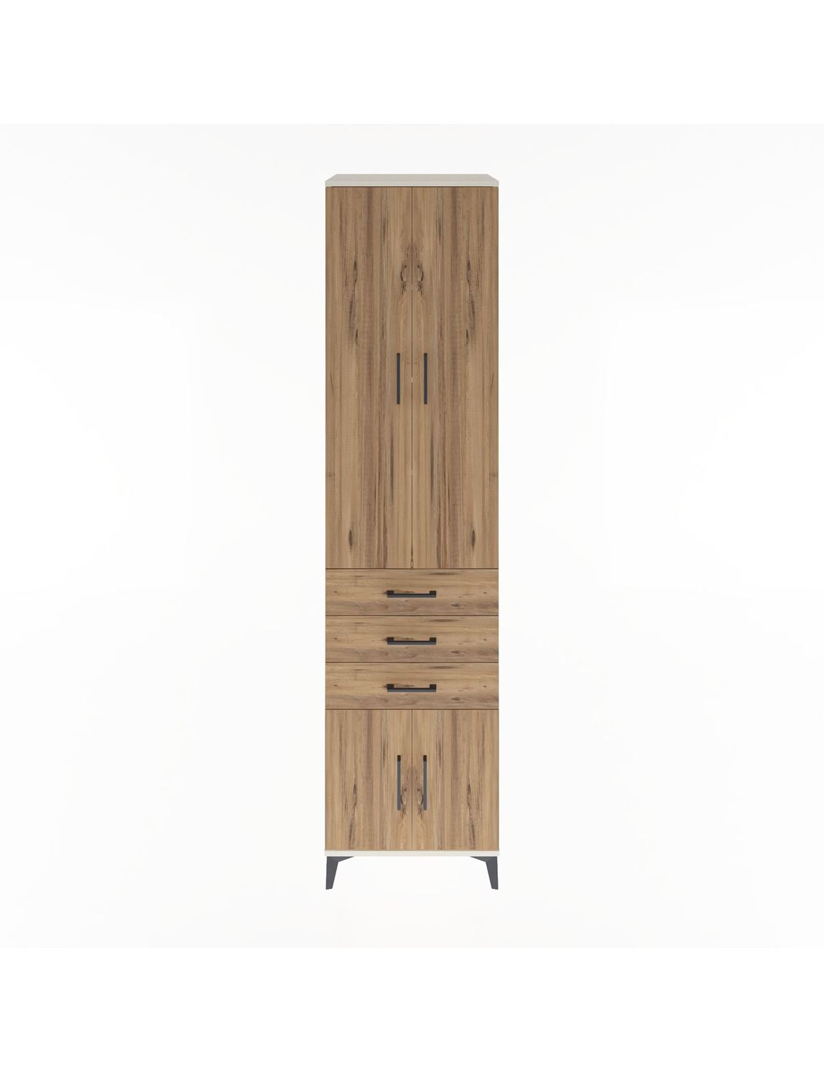 Hyperion Dolap 4 Raflı 3 Çekmeceli 4 Kapaklı 60x44x243 Aytaşı-Çam