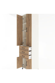 Hyperion Dolap 4 Raflı 3 Çekmeceli 4 Kapaklı 60x44x243 Aytaşı-Çam