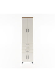 Hyperion Dolap 4 Raflı 3 Çekmeceli 4 Kapaklı 60x44x243 Çam-Aytaşı