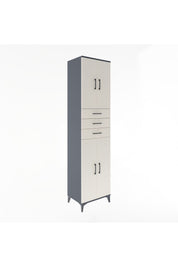 Hyperion Dolap 5 Raflı 3 Çekmeceli 4 Kapaklı 60x44x243 - S65M084V4B