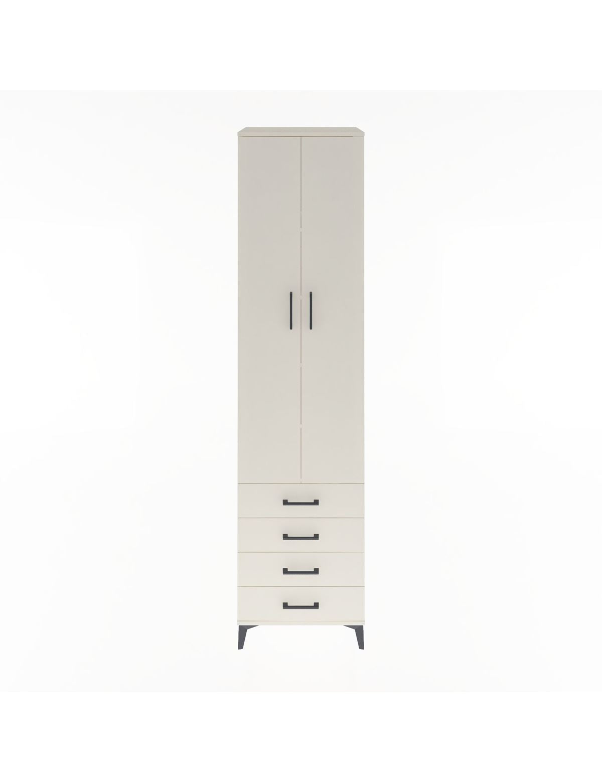 Hyperion Dolap 5 Raflı 4 Çekmeceli 2 Kapaklı 60x44x243 Aytaşı-Aytaşı