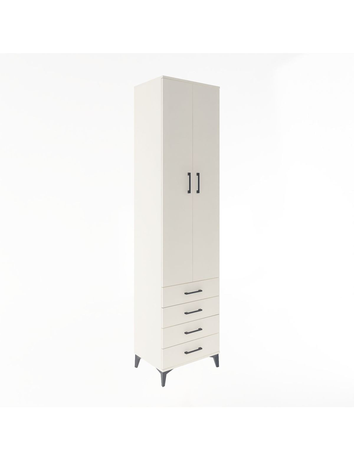 Hyperion Dolap 5 Raflı 4 Çekmeceli 2 Kapaklı 60x44x243 Aytaşı-Aytaşı