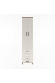 Hyperion Dolap 5 Raflı 4 Çekmeceli 2 Kapaklı 60x44x243 Çam-Aytaşı