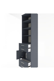 Hyperion Dolap 5 Raflı 4 Çekmeceli 2 Kapaklı 60x44x243 - S65M086V5B