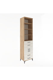 Hyperion Dolap 5 Raflı 4 Çekmeceli 2 Kapaklı 60x44x243 Çam-Aytaşı