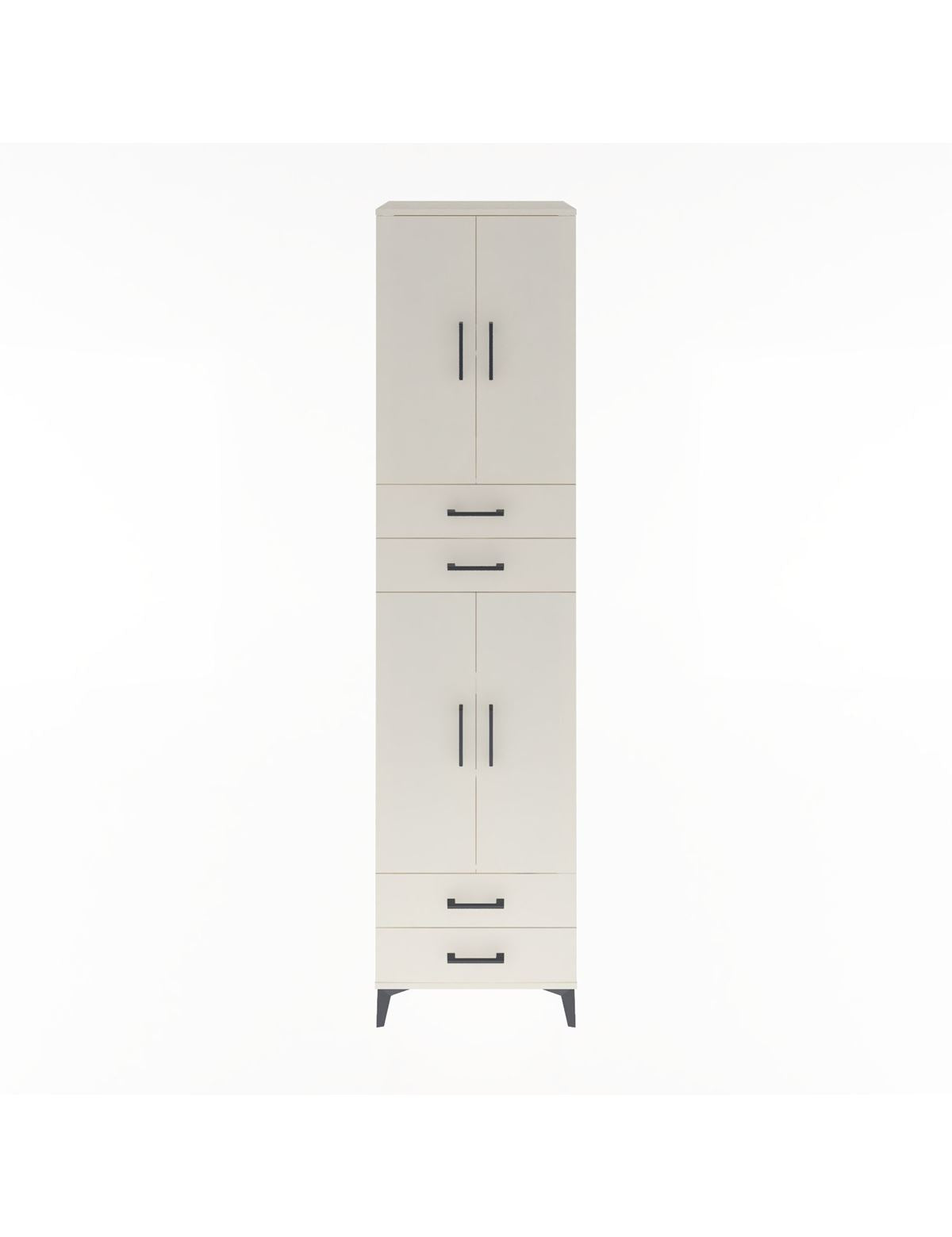 Hyperion Dolap 5 Raflı 4 Çekmeceli 4 Kapaklı 60x44x243 Aytaşı-Aytaşı