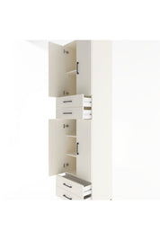 Hyperion Dolap 5 Raflı 4 Çekmeceli 4 Kapaklı 60x44x243 Aytaşı-Aytaşı