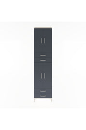 Hyperion Dolap 5 Raflı 4 Çekmeceli 4 Kapaklı 60x44x243 Aytaşı-Antrasit