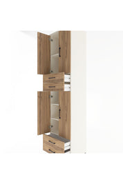 Hyperion Dolap 5 Raflı 4 Çekmeceli 4 Kapaklı 60x44x243 Aytaşı-Çam