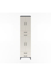 Hyperion Dolap 5 Raflı 4 Çekmeceli 4 Kapaklı 60x44x243 Antrasit-Aytaşı