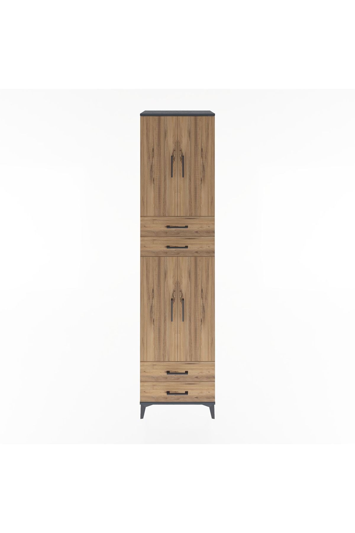 Hyperion Dolap 5 Raflı 4 Çekmeceli 4 Kapaklı 60x44x243 - S65M087V6B