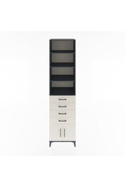 Hyperion Dolap 4 Raflı 4 Çekmeceli 2 Kapaklı 60x44x243 Antrasit-Aytaşı