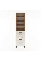 Hyperion Dolap 4 Raflı 4 Çekmeceli 2 Kapaklı 60x44x243
