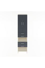 Hyperion Dolap 4 Raflı 4 Çekmeceli 2 Kapaklı 60x44x243 Aytaşı-Antrasit