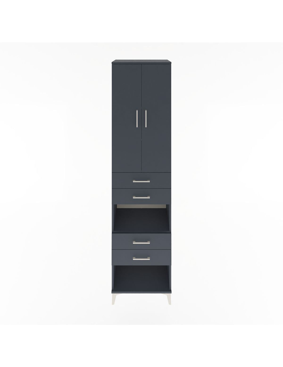 Hyperion Dolap 4 Raflı 4 Çekmeceli 2 Kapaklı 60x44x243 - S65M089V5B