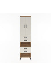 Hyperion Dolap 4 Raflı 4 Çekmeceli 2 Kapaklı 60x44x243 Çam-Aytaşı