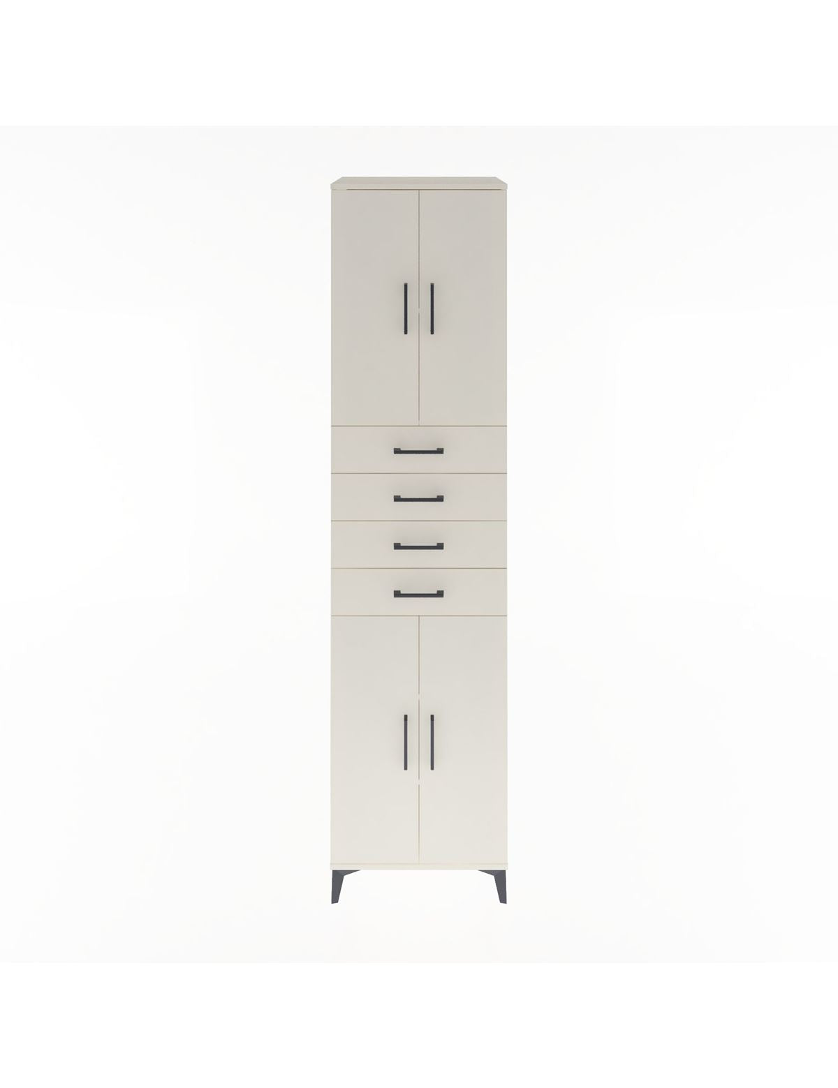 Hyperion Dolap 4 Raflı 4 Çekmeceli 4 Kapaklı 60x44x243 Aytaşı-Aytaşı