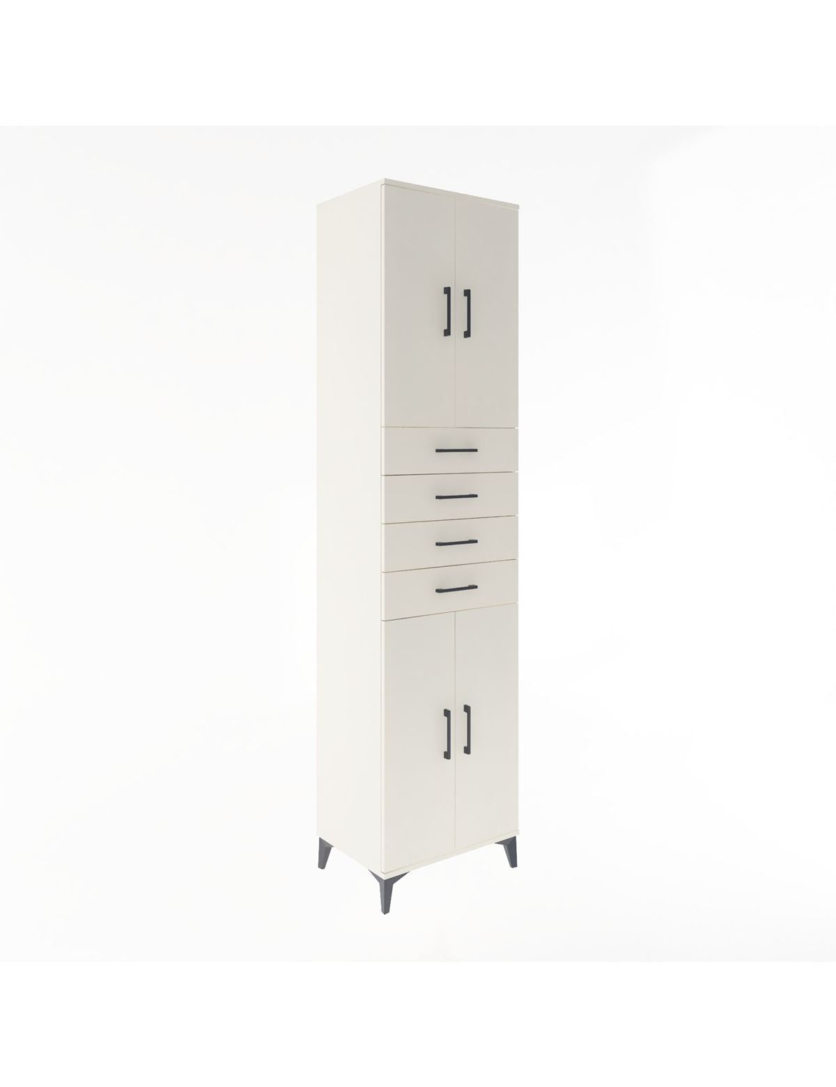 Hyperion Dolap 4 Raflı 4 Çekmeceli 4 Kapaklı 60x44x243 Aytaşı-Aytaşı