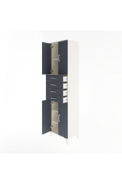 Hyperion Dolap 4 Raflı 4 Çekmeceli 4 Kapaklı 60x44x243 Aytaşı-Antrasit