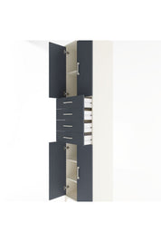 Hyperion Dolap 4 Raflı 4 Çekmeceli 4 Kapaklı 60x44x243 Aytaşı-Antrasit