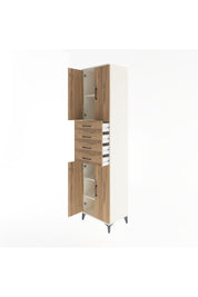 Hyperion Dolap 4 Raflı 4 Çekmeceli 4 Kapaklı 60x44x243 Aytaşı-Çam