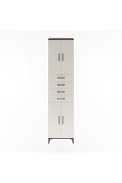 Hyperion Dolap 4 Raflı 4 Çekmeceli 4 Kapaklı 60x44x243 Antrasit-Aytaşı