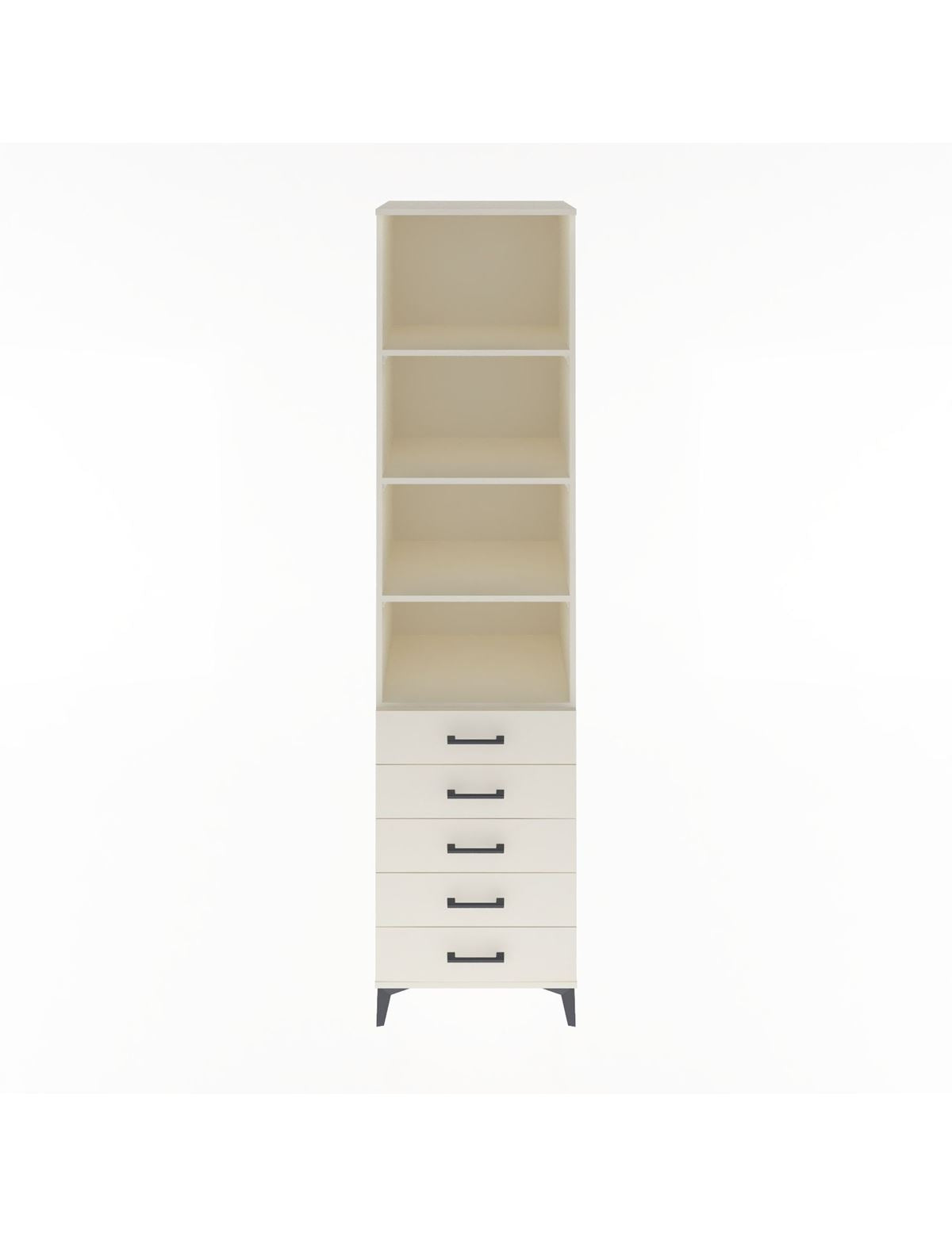 Hyperion Dolap 4 Raflı 5 Çekmeceli 60x44x243 Aytaşı-Aytaşı