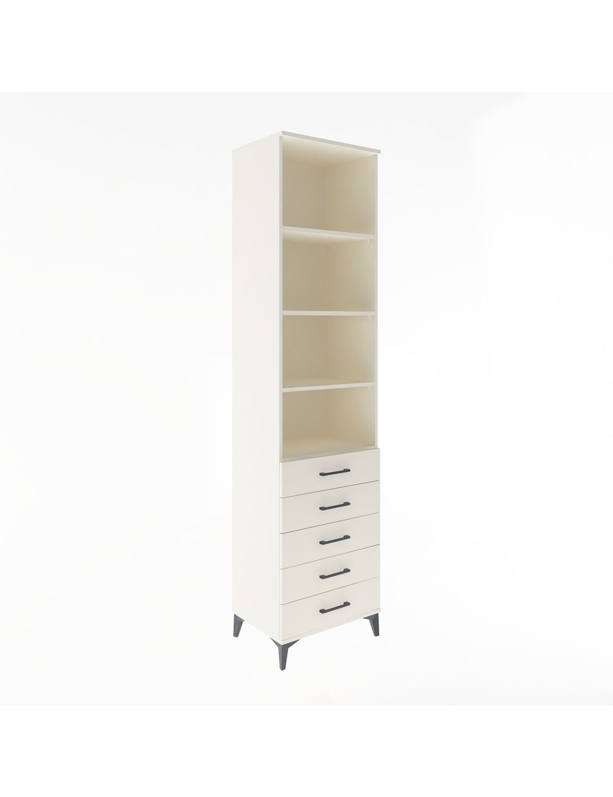 Hyperion Dolap 4 Raflı 5 Çekmeceli 60x44x243 Aytaşı-Aytaşı