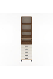 Hyperion Dolap 4 Raflı 5 Çekmeceli 60x44x243 Çam-Aytaşı