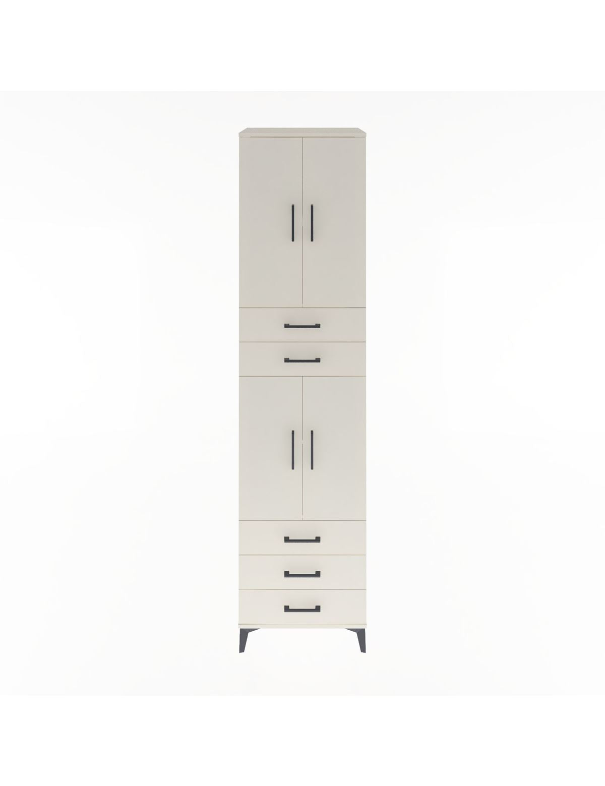 Hyperion Dolap 4 Raflı 5 Çekmeceli 4 Kapaklı 60x44x243 Aytaşı-Aytaşı