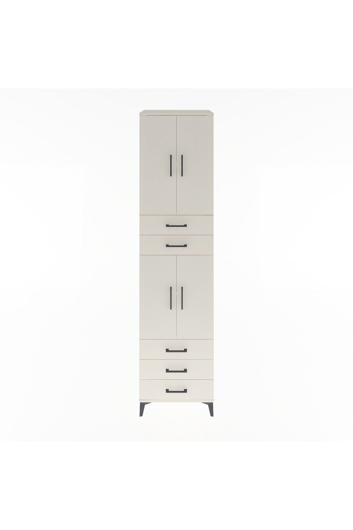 Hyperion Dolap 4 Raflı 5 Çekmeceli 4 Kapaklı 60x44x243 Aytaşı-Aytaşı